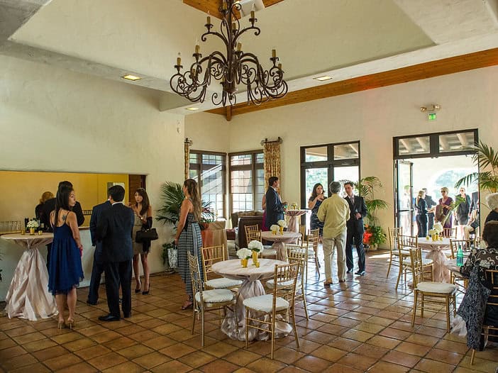 Elegant indoor event space at Type A Soiree with guests mingling and enjoying a sophisticated gather.